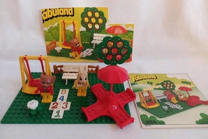 Lego Fabuland set 3659 Speeltuin met boekje en deel van doos, Kinderen en Baby's, Speelgoed | Duplo en Lego, Ophalen of Verzenden