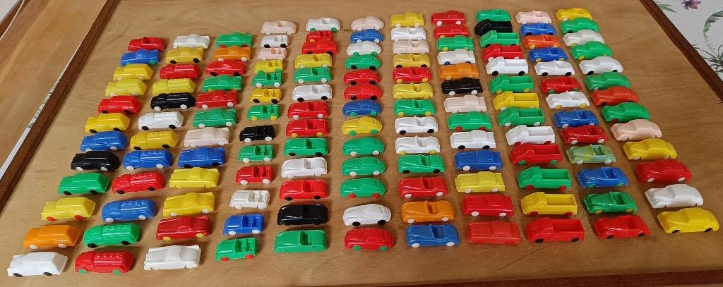 Partij vintage plastic autootjes / auto's, Ophalen of Verzenden, Gebruikt