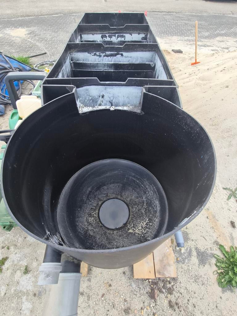 3-kamer filter met vortex, incl. filtermateriaal, Tuin en Terras, Vijvers, Ophalen, Gebruikt
