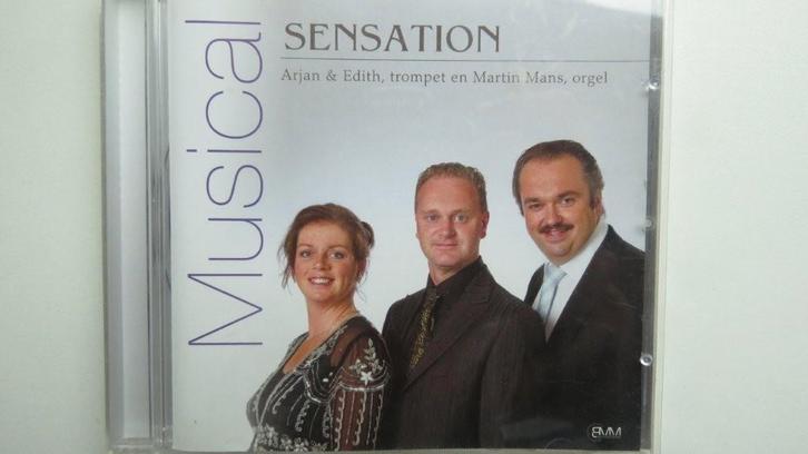 Cd orgel en trompet: Musical Sensation, Arjan en Edith Post, Cd's en Dvd's, Cd's | Religie en Gospel, Zo goed als nieuw, Gospel