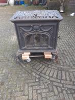 Mooie antieke kachel gietijzer, Ophalen, Gebruikt, Houtkachel, Vrijstaand