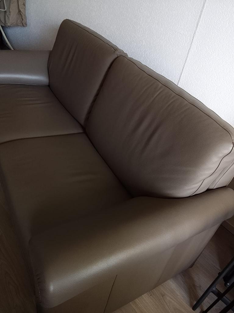 leren 2 zitter, Huis en Inrichting, Banken | Bankstellen, Ophalen, Gebruikt, 150 tot 200 cm, Tweepersoons