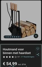 Houtmand voor binnen met haardset, Ophalen, Overige materialen, Schaal, Nieuw
