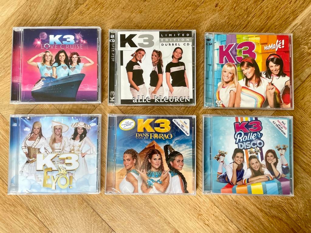 6x K3 CD’s met Mamase, Dans vd Farao (deels nieuw), Boxset, Ophalen of Verzenden, Zo goed als nieuw, Muziek