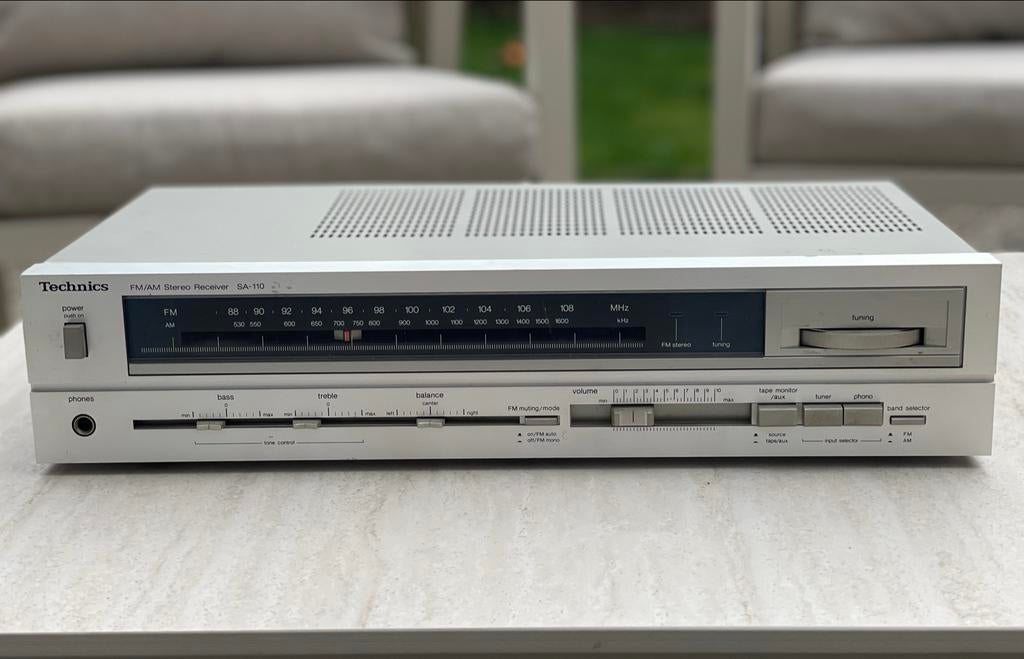 Technics SA-110 Tuner Receiver - Vintage Stereo, Audio, Tv en Foto, Ophalen of Verzenden, Gebruikt, Analoog