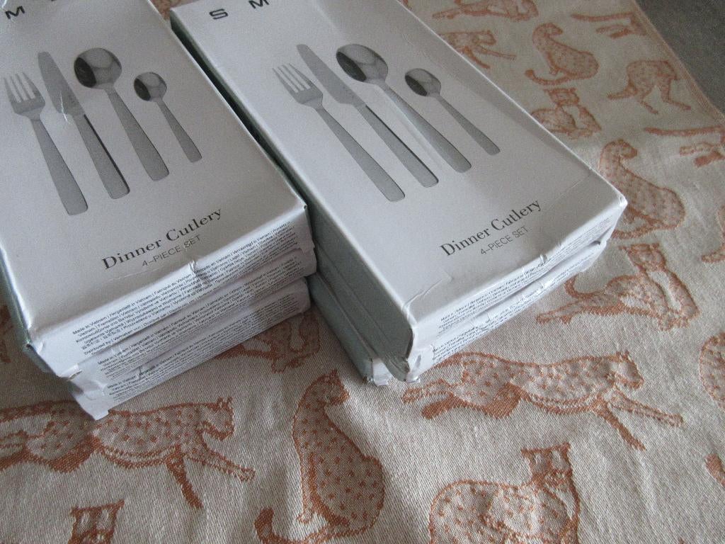 Smeg Couverts en Latte Lepels Nieuw in Doosjes, Ophalen of Verzenden, Nieuw, Rvs of Chroom, Vaatwasserbestendig