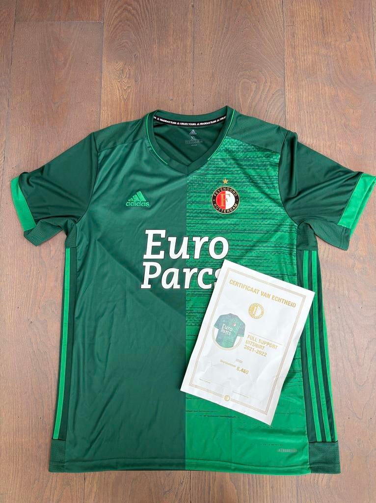 Feyenoord full support shirt 2021-2022 met certificaat XL, Ophalen of Verzenden, Zo goed als nieuw, Maat 56/58 (XL), Groen