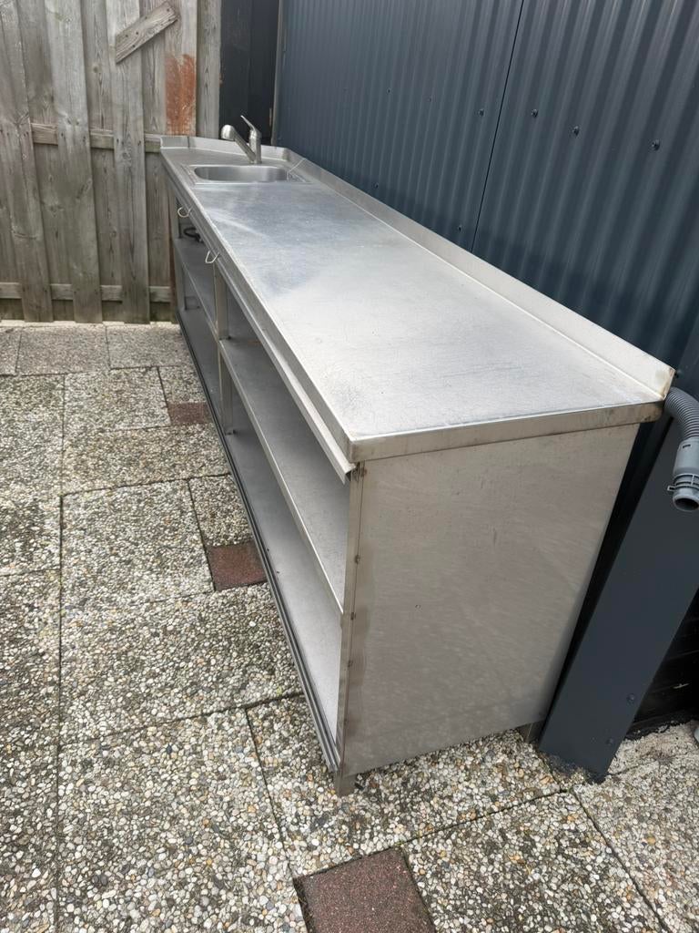 RVS Horeca wandkast, Ophalen, Gebruikt, Metaal, Containerberging