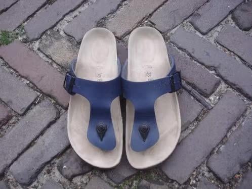 BIRKENSTOCK RAMSES BLAUW 38 NU GRATIS VERZENDING PER POST, Slippers, Nieuw, Birkenstock 38, Verzenden