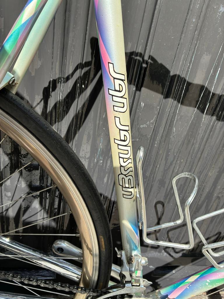 Vintage Stalen Jan Janssen Racefiets, 28 inch, Gebruikt, 53 tot 57 cm, Ophalen