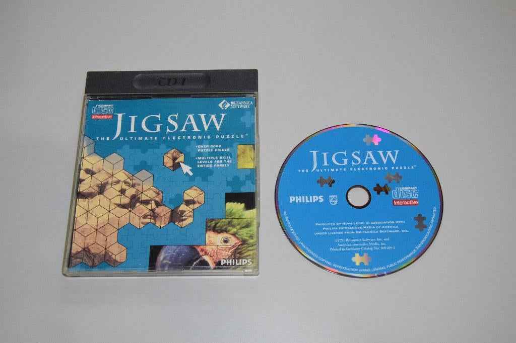 Philips CDi / CD-i : Jigsaw, Spelcomputers en Games, Games | Overige, Gebruikt, Puzzel en Educatief, 1 speler, Vanaf 3 jaar, Ophalen of Verzenden