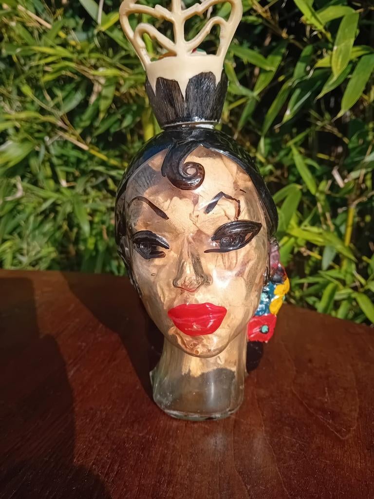 Vintage Spaanse brandyfles – Nogueras Comas Barcelona, Ophalen of Verzenden