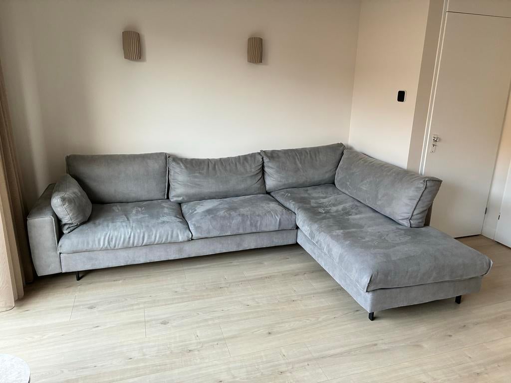 Hoekbank Juno van Trendhopper, Reno Dolphin stof, Huis en Inrichting, Banken | Bankstellen, Ophalen, 250 tot 300 cm, Gebruikt