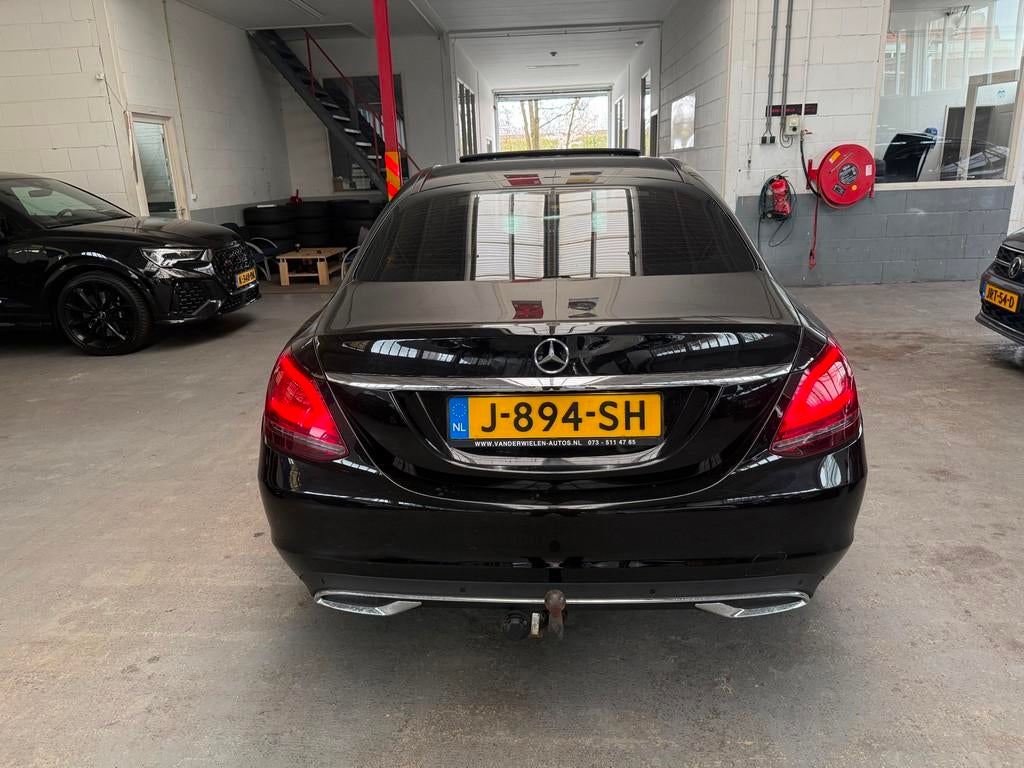 Mercedes-Benz C-klasse 220 d Advantage Pack, Achterwielaandrijving, 4 cilinders, Leder en Stof, Zwart