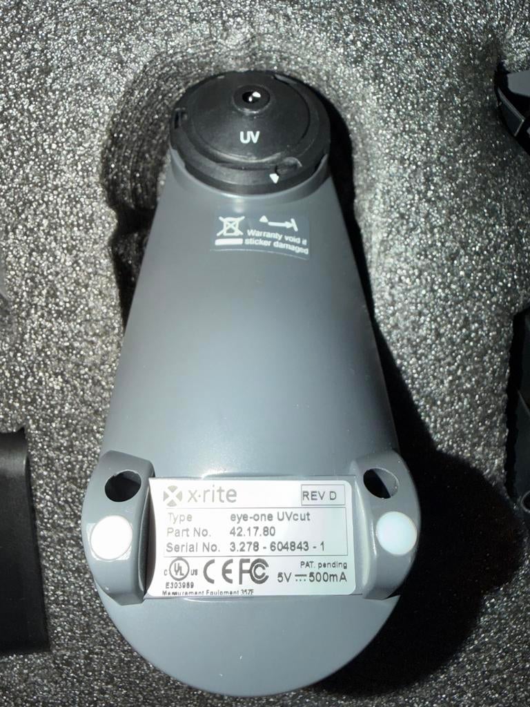 X-Rite Eye One UVcut Spectrofotometer Kleurkalibratie, Ophalen of Verzenden, Gebruikt