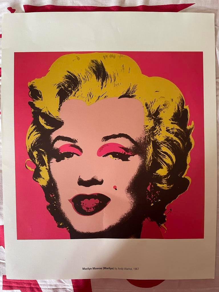 ~.~ Poster Marilyn Monroe ~ Andy Warhol ~ El Mundo ~.~, Ophalen of Verzenden