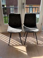 Eetkamerstoelen - Grijs - Riverdale, Ophalen, Twee, Zo goed als nieuw, Stof