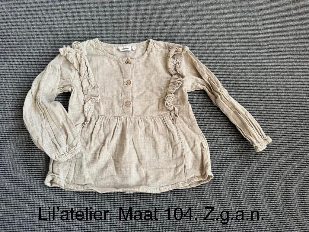 Lil'atelier Blouse Maat 104 - Zo goed als nieuw, Kinderen en Baby's, Kinderkleding | Maat 104, Ophalen of Verzenden, Zo goed als nieuw