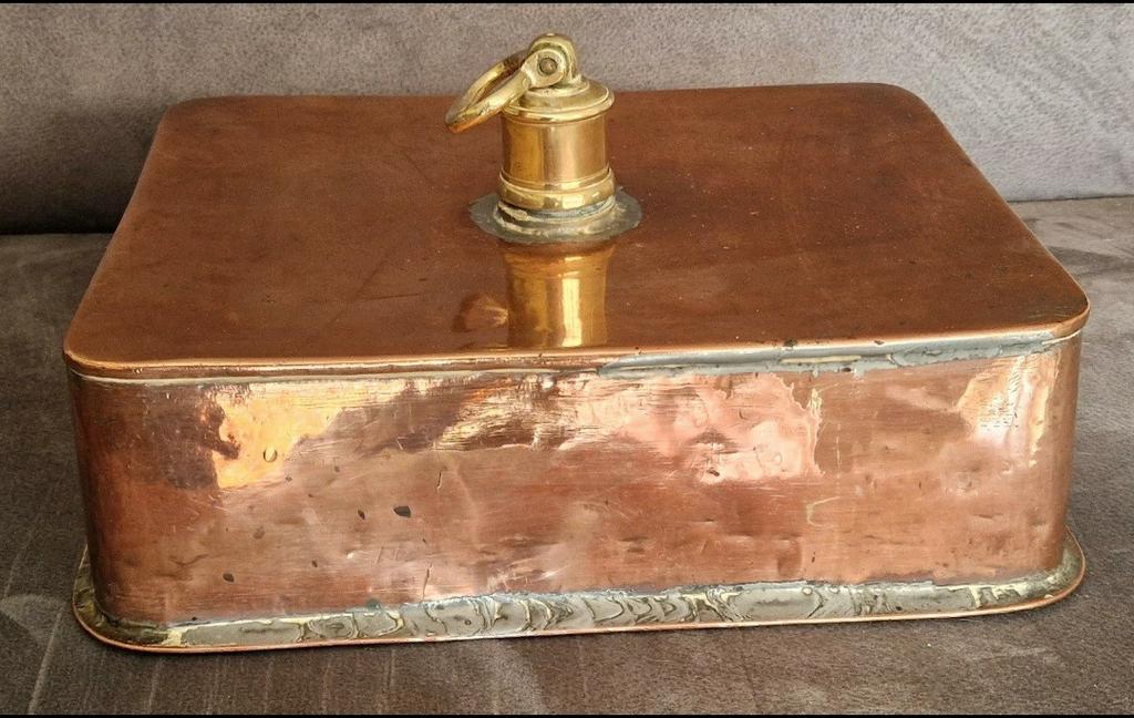 Antieke koperen koets stoof, Antiek en Kunst, Ophalen of Verzenden