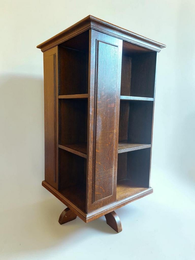 Antieke art deco Boekenmolen boekenkast, Ophalen