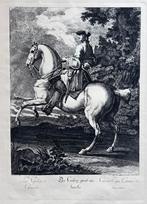 Originele ets "Le Galop à Gauche", Johann Elias Ridinger, Ophalen