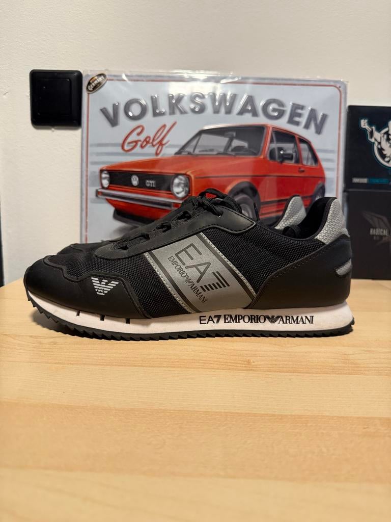 Emporio Armani sneakers, Ophalen of Verzenden, Gedragen, Zwart, Sneakers of Gympen