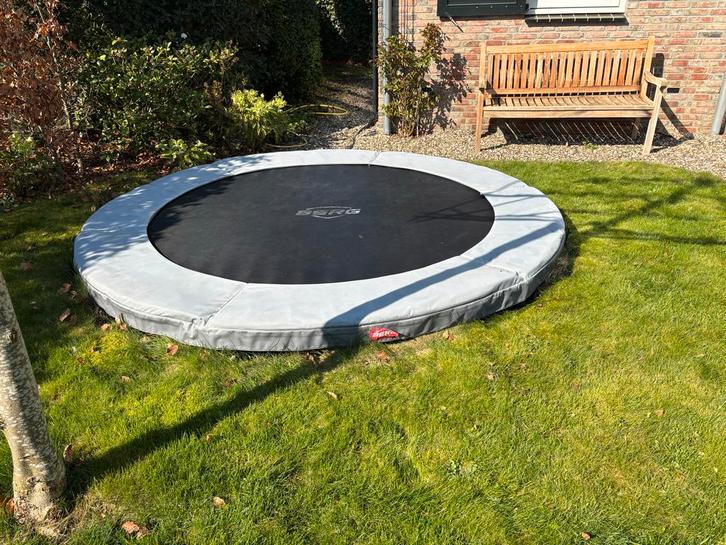 BERG Favorit InGround 270 Grey trampoline, Kinderen en Baby's, Speelgoed | Buiten | Trampolines, Gebruikt, Ophalen