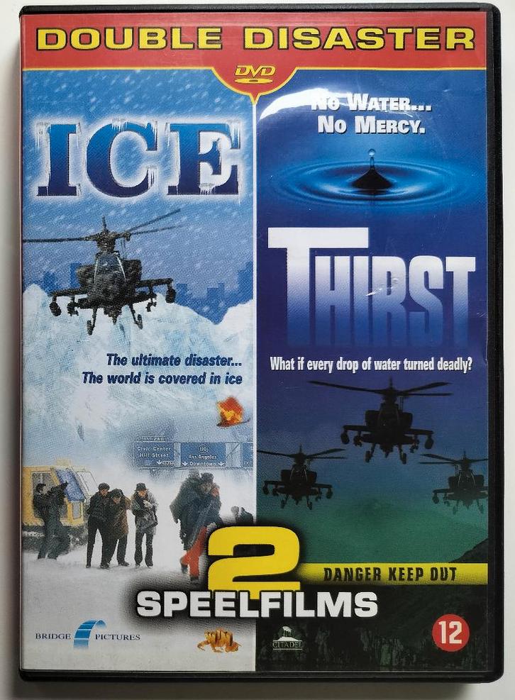 Double Disaster: Ice (1998) & Thirst (1998), Cd's en Dvd's, Dvd's | Thrillers en Misdaad, Zo goed als nieuw, Overige genres, Vanaf 12 jaar