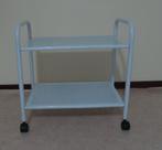 Handige verrijdbaar tafeltje / karretje, Huis en Inrichting, Gebruikt, Metaal of Aluminium, 55 tot 75 cm, Rechthoekig