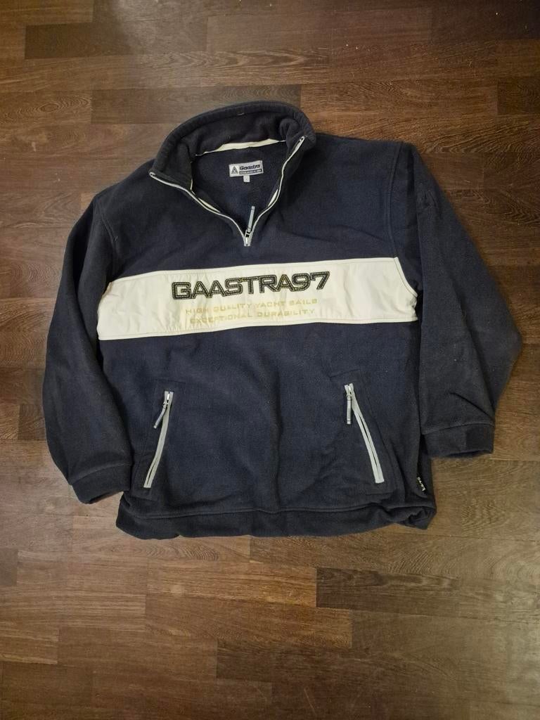 Gaastra97 Fleece Trui - Donkerblauw maat L vintage, Maat 52/54 (L), Gaastra, Blauw, Ophalen of Verzenden