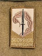 Arm embleem kct scorpion soltg, Verzamelen, Verzenden, Landmacht, Nederland, Embleem of Badge