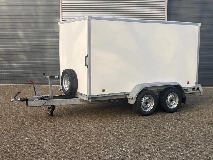 Verdonk Gesloten aanhanger met laadklep tandemasser, Auto diversen, Aanhangers en Bagagewagens, Zo goed als nieuw