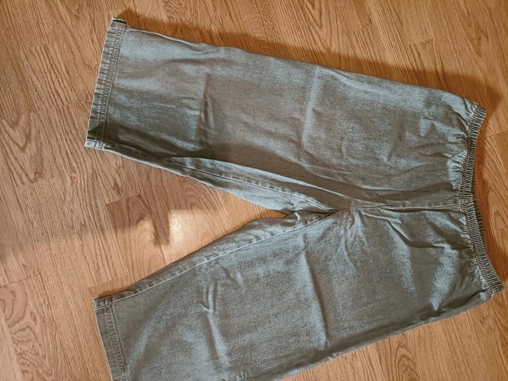 spijkerbroek broek 3kwart maat 42 dames, Kleding | Dames, Spijkerbroeken en Jeans, Ophalen of Verzenden, Zo goed als nieuw, Blauw