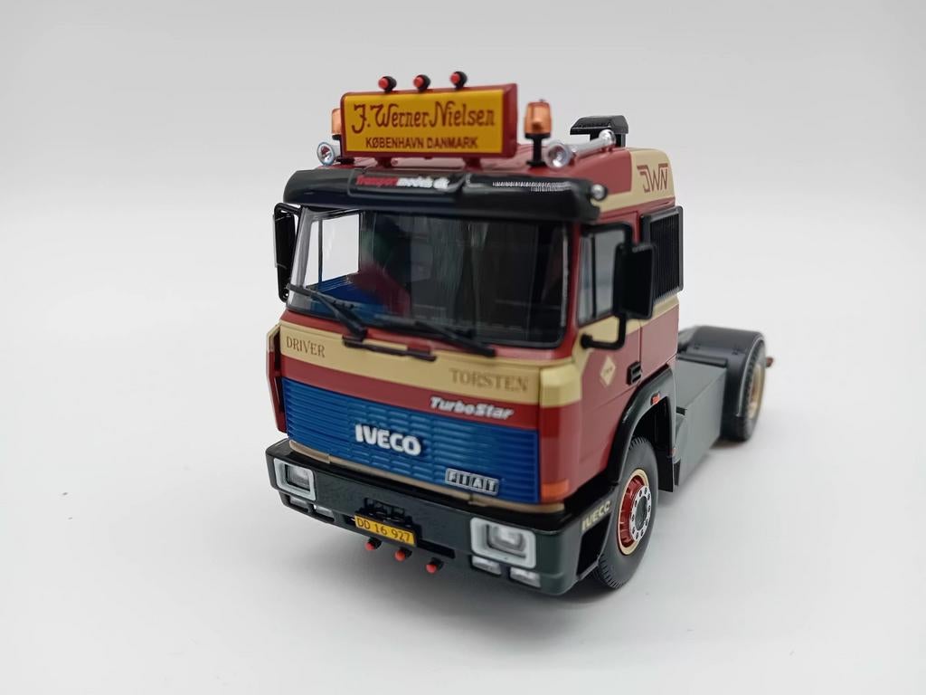 TEKNO IVECO TURBOSTAR V8 - WERNER NIELSEN, Hobby en Vrije tijd, Modelauto's | 1:50, ., Nieuw, Tekno, Bus of Vrachtwagen