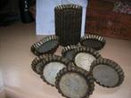 uit oude bakkerij 12 bakvormpjes gebruikt doorsnede 10 cm., Antiek en Kunst, Ophalen of Verzenden