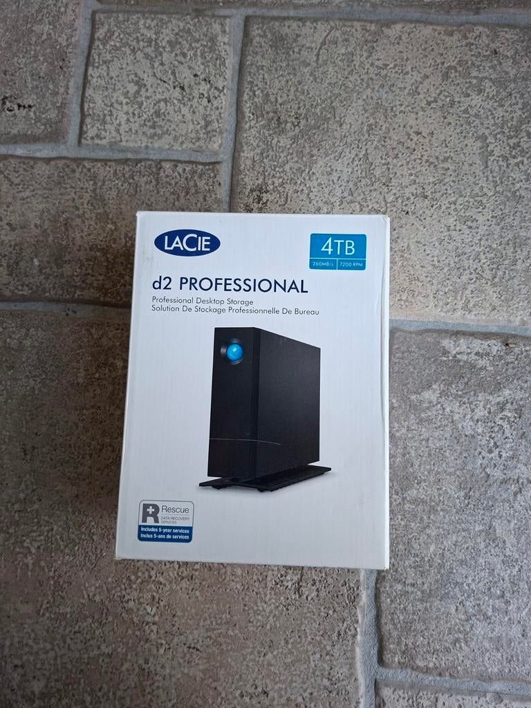 LaCie d2 Professional 4TB Externe Harde Schijf, Computers en Software, Harde schijven, LaCie, Server, HDD, Nieuw