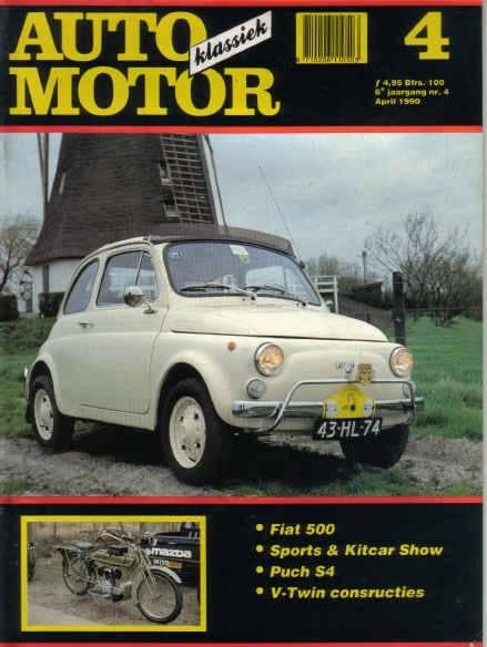 AMK 4 1990 : Fiat 500 - Puch S4 - Sparta, Ophalen of Verzenden, Gelezen, Algemeen
