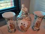 Prachtige Chinese vazen en pot met deksel - Set, Antiek en Kunst, Ophalen of Verzenden