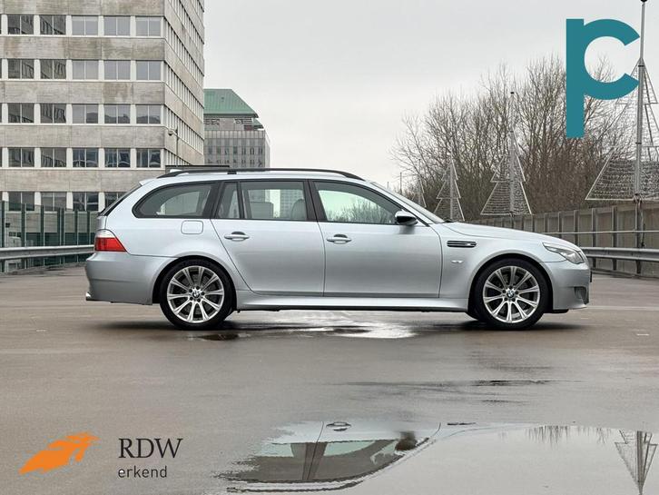 BMW 5-serie Touring M5 V10 volleder dashboard trekhaak Silve, Auto's, BMW, Bedrijf, Te koop, 5-Serie, ABS, Airbags, Airconditioning