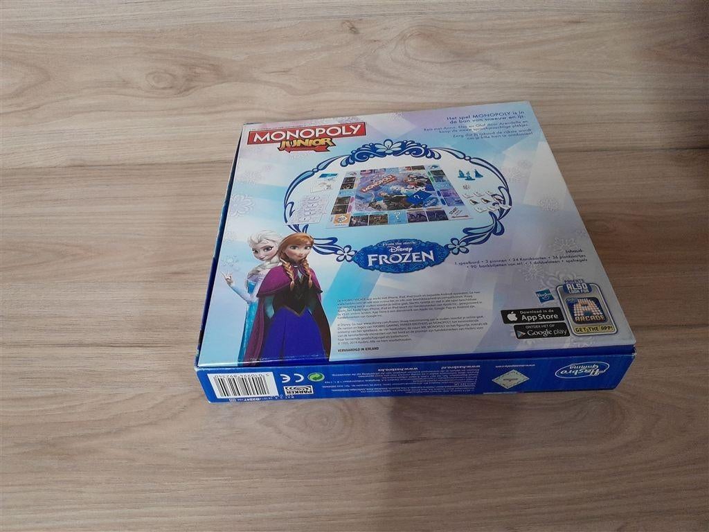 monopoly junior frozen disney editie - s3098, Verzenden, Zo goed als nieuw