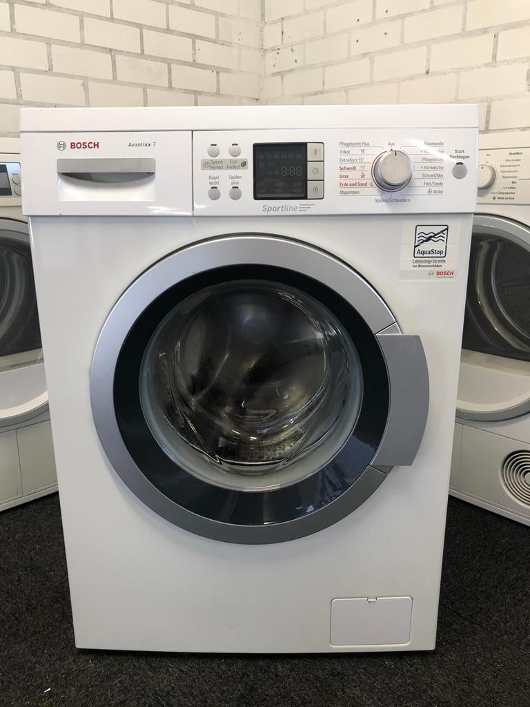 €209 A+++ 7kg wasmachine Bosch Avantixx7 MET GARANTIE, Ophalen, 6 tot 8 kg, Minder dan 85 cm, Kort programma