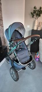 Joolz Day2 Quadro Blue Kinderwagen - Compleet!, Kinderen en Baby's, Kinderwagens en Combinaties, Gebruikt, Combiwagen, Verstelbare duwstang
