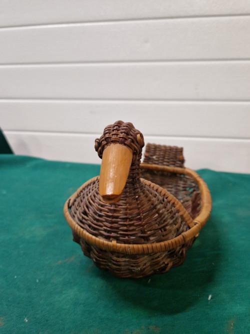 rieten mandje eend, Ophalen of Verzenden, 'T Olde Gre-j, Info@toldegrej.nl, Endepoelstraat 20f Didam