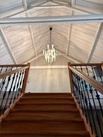 Murano stijl Kroonluchter Dutz Collection Aqua Blauw Glas, Ophalen of Verzenden, Gebruikt, Glas