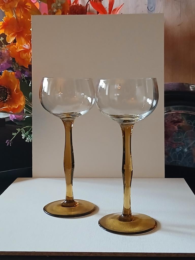 Art Nouveau Glazen in stijl van Peter Behrens (1898-1910), Antiek en Kunst, Antiek | Glas en Kristal, Ophalen of Verzenden