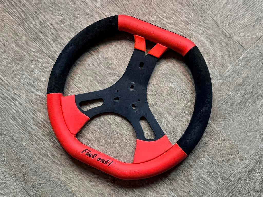 CRG Stuurwiel Flat out 340mm CRG road rebel KZ rotax, Sport en Fitness, Karting, Ophalen, Nieuw