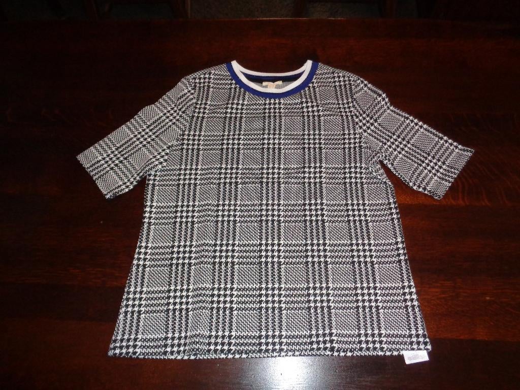 ESPRIT zwart/wit geruit shirt, Kleding | Dames, Tops, Maat 38/40 (M), Overige kleuren, Nieuw, Ophalen of Verzenden