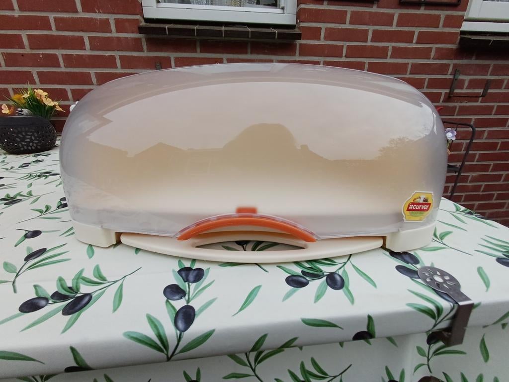 Vintage Curver brooddoos met snijplank.  NIEUW., Ophalen, Kunststof, Nieuw, Broodtrommel