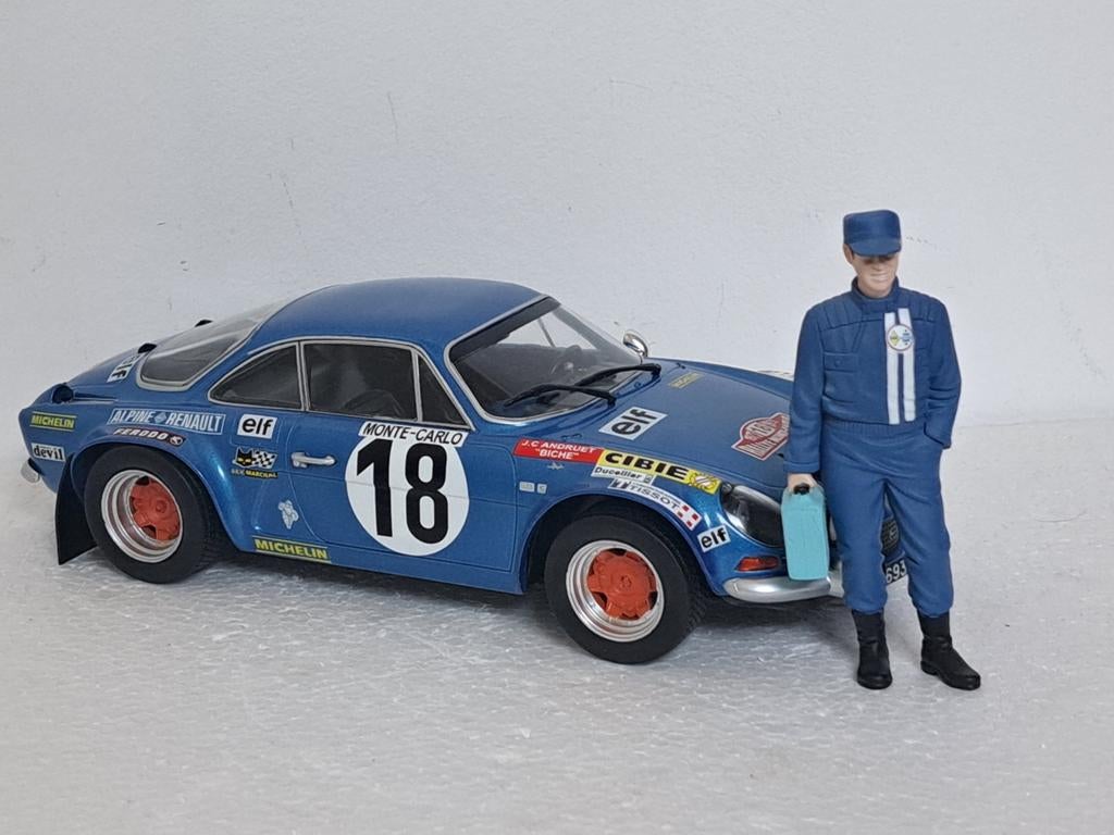 Monteur Renault/ Alpine / Gordini Rally 1/18 uniek, Ophalen of Verzenden, Zo goed als nieuw, Overige typen, Overige merken