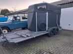 Hotra  2 paards mentrailer bieden mag, Ophalen, Gebruikt, Hout